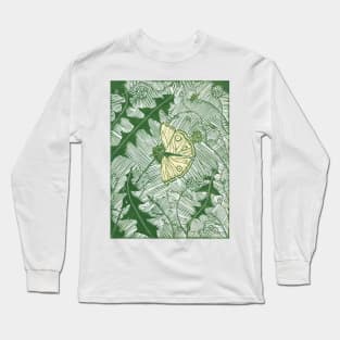 Butterfly on Dandelions Long Sleeve T-Shirt